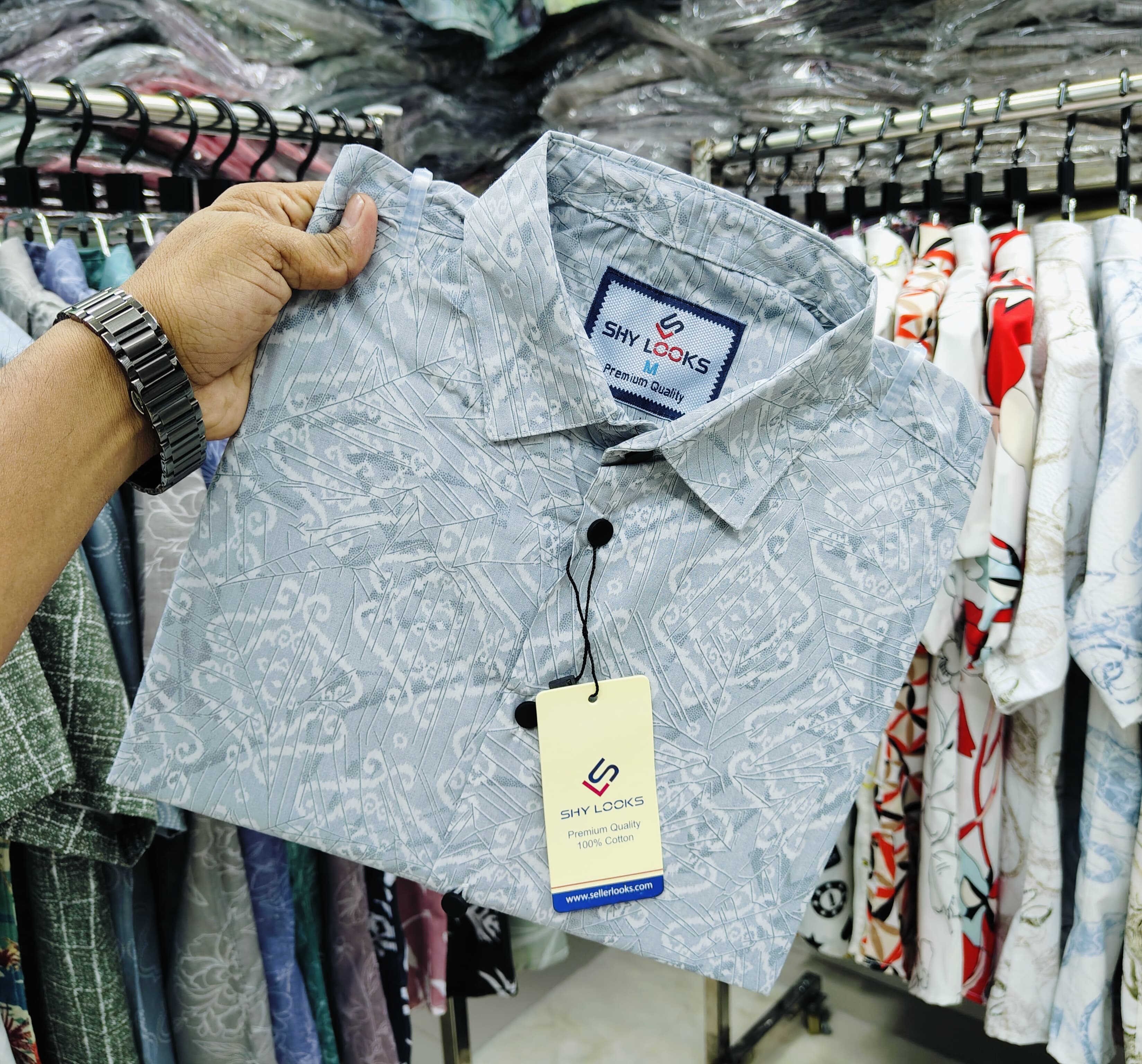 🤍💖Pure Cotton full Sleeve Print Shirt for Men's 🤍💖