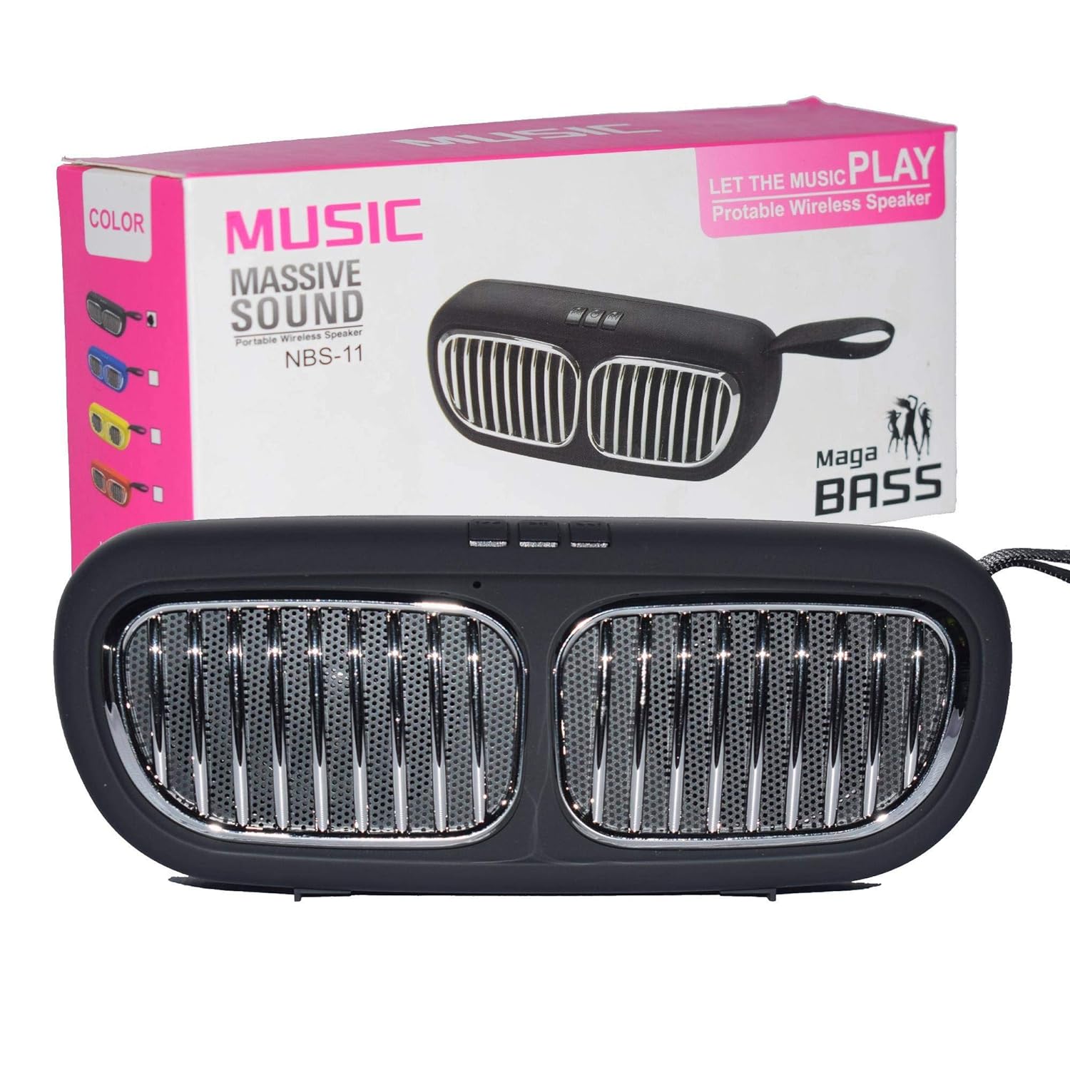 🤍💖 Portable Wireless Nbs-11 Bluetooth Speaker High Bass and Clear Sound Pendrive Support/Micro SD Card Slot with Built-in Microphone 🤍💖