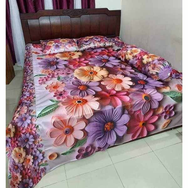 🤍💖 China Premium 3D Design Bed Sheet 🤍💖
