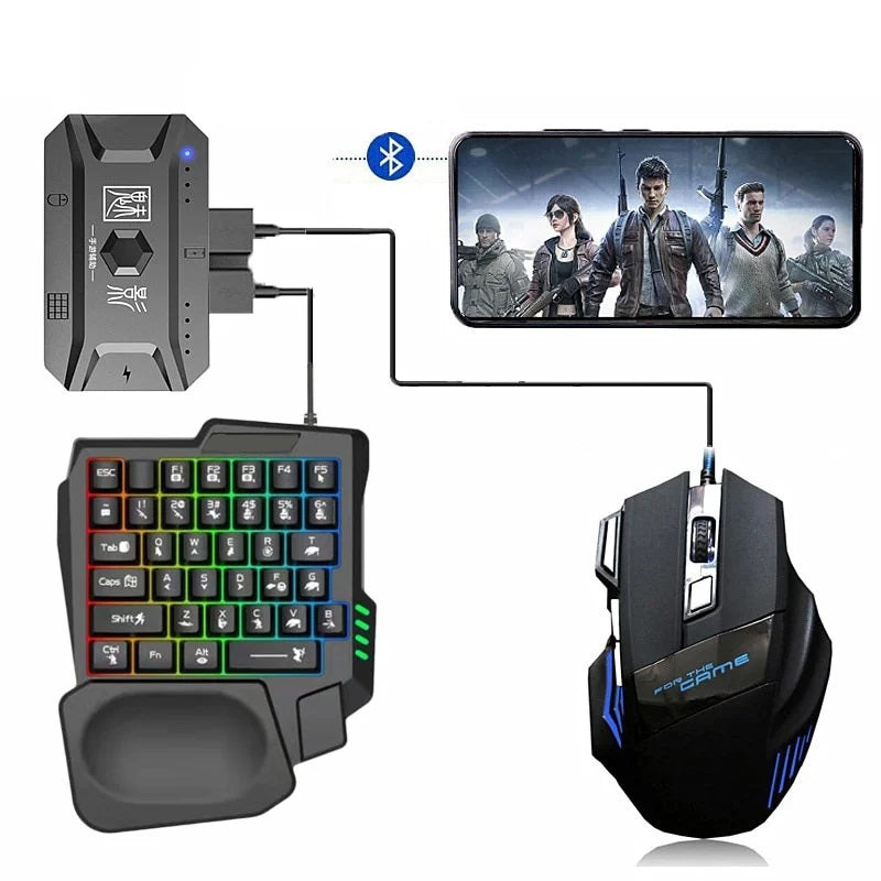🤍💖 5 in 1 Mobile Game Combo Pack ( Phone Mouse Keyboard) 🤍💖