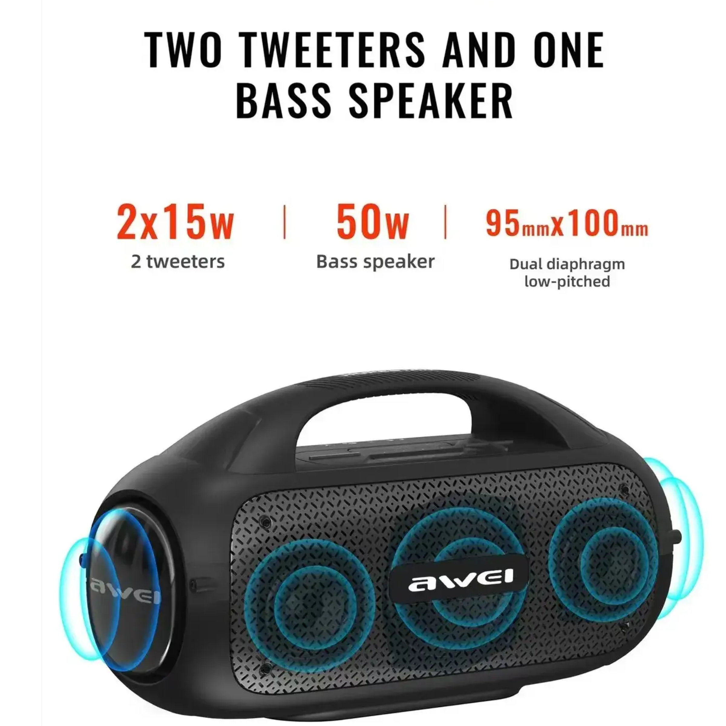 🤍💖Awei Y886 Portable Outdoor Bluetooth Wireless Speaker 🤍💖
