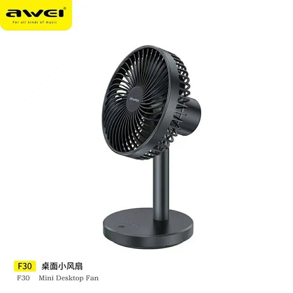 🤍💖 Awei F30 Mini Desktop Fan- Time Square 🤍💖