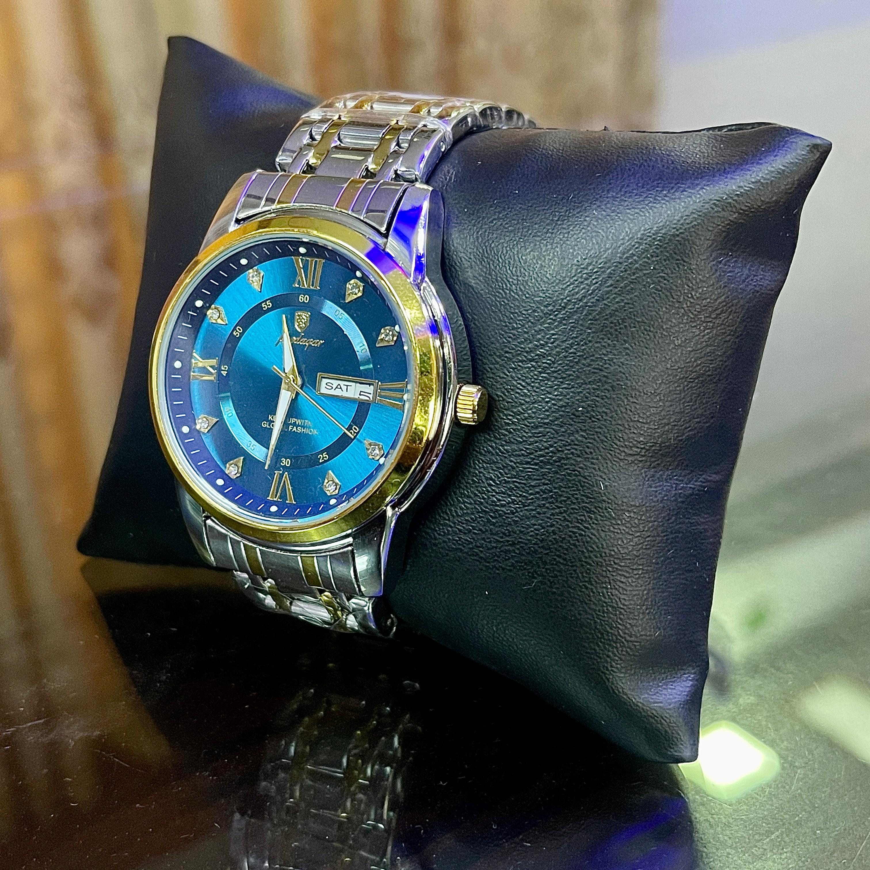 🤍💖 POEDAGAR Fashion Quartz Watch for Men - blue 🤍💖