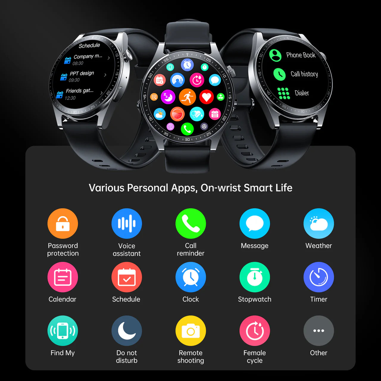 🤍💖 JOYROOM JR-FC2 Classic Series Smart Watch (Answer/Make Call)-B2B 🤍💖