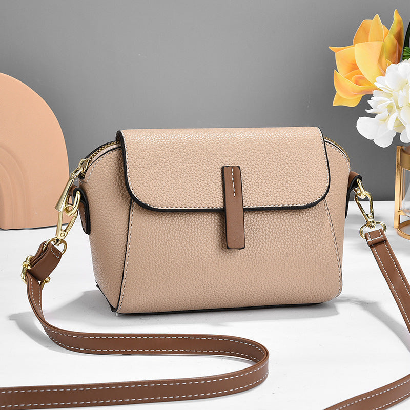🤍💖 New PU Leather Single Shoulder Niche Light Luxury Women's Bag (Black) 🤍💖