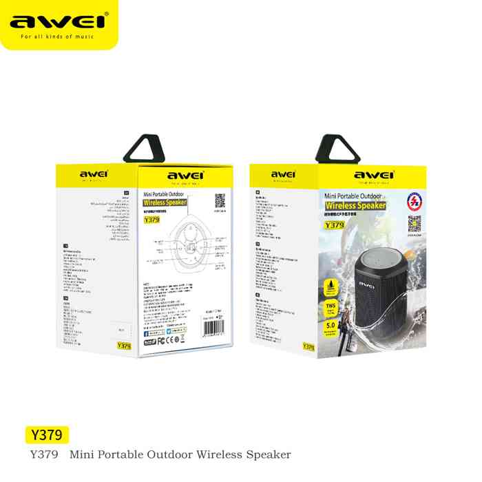 🤍💖 AWEI Y379 5W Mini Portable Outdoors Bluetooth Speaker 🤍💖