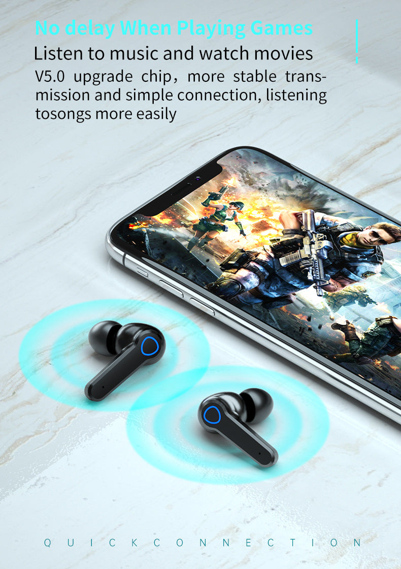 M19 Pro Earphone Bluetooth Wireless Headphones with Microphone Low Latency.