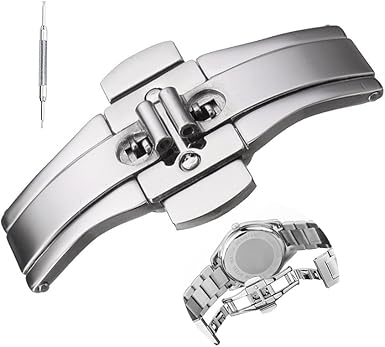 🤍💖 Butter Fly Lock Olievs Stainless Steel fashionable Couple watches +1pcs chain cutter+ 2 pcs battery 🤍💖