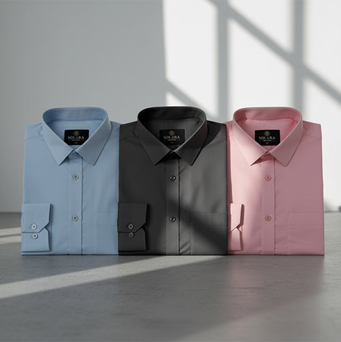 Premium Formal Shirt 3 Pcs Combo
