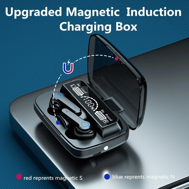 M19 Pro Earphone Bluetooth Wireless Headphones with Microphone Low Latency.