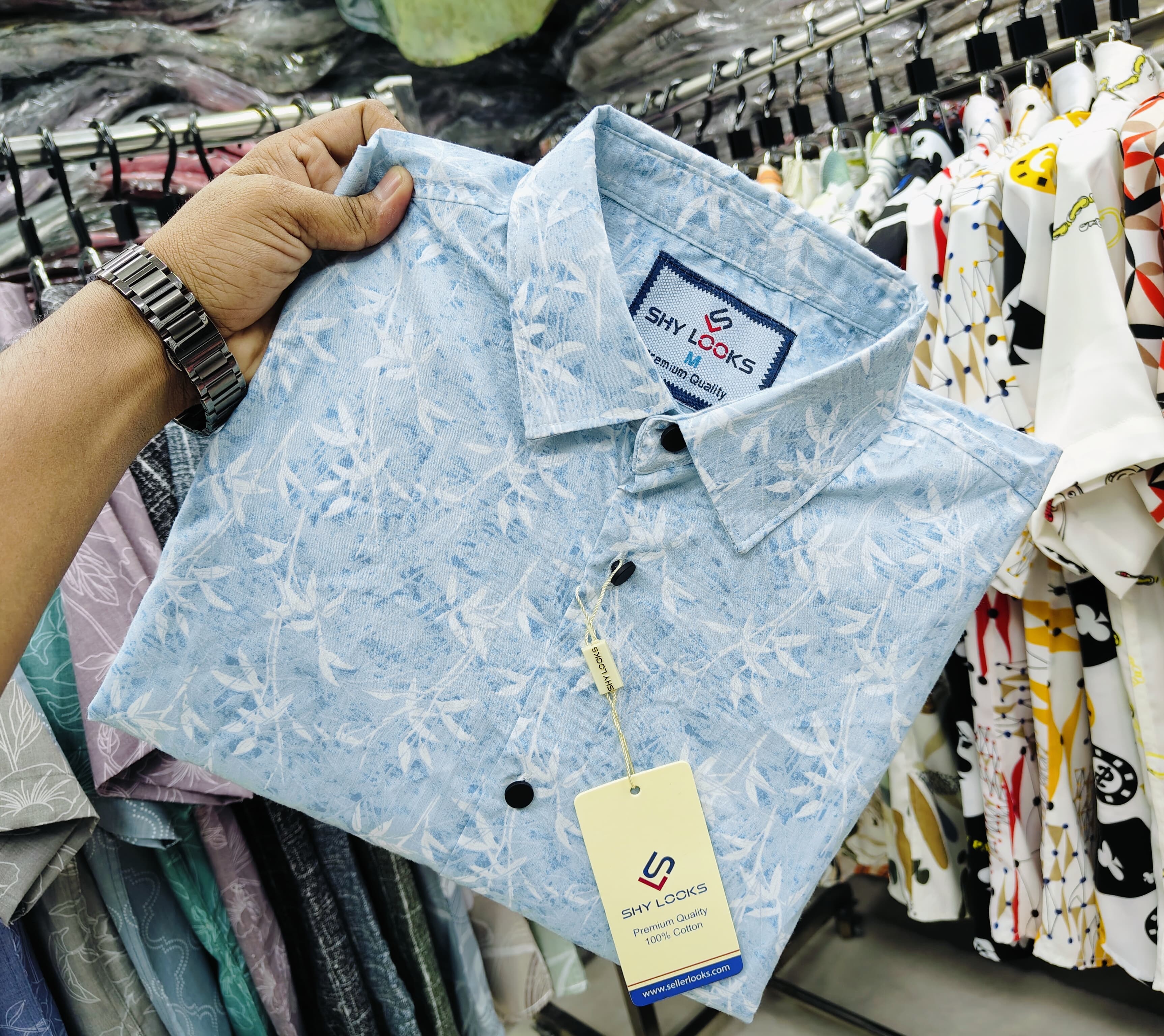 🤍💖Pure Cotton full Sleeve Print Shirt for Men's 🤍💖