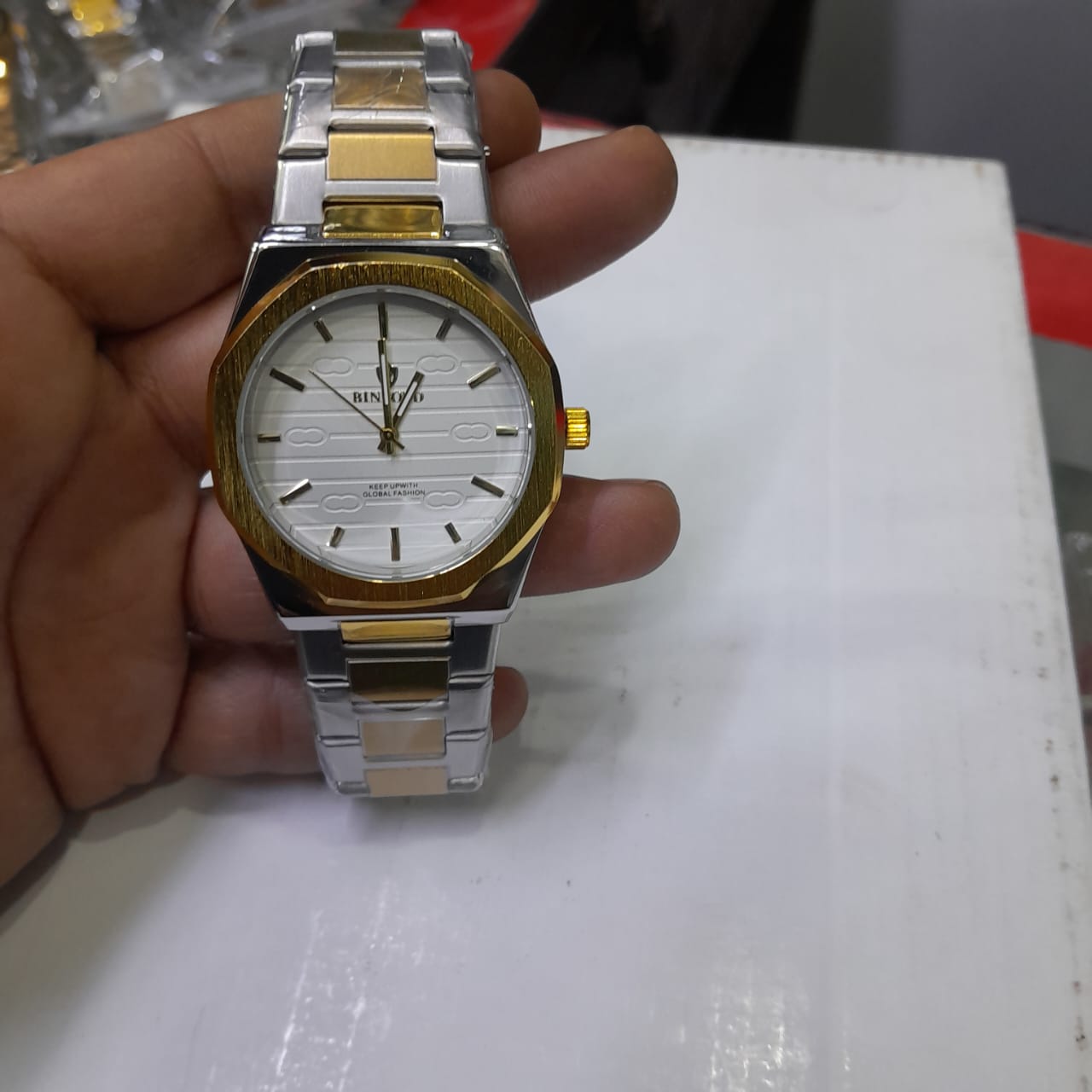 🤍💖 BINBOND 818 Stainless Steel Quartz Fashionable Premium Watch 🤍💖