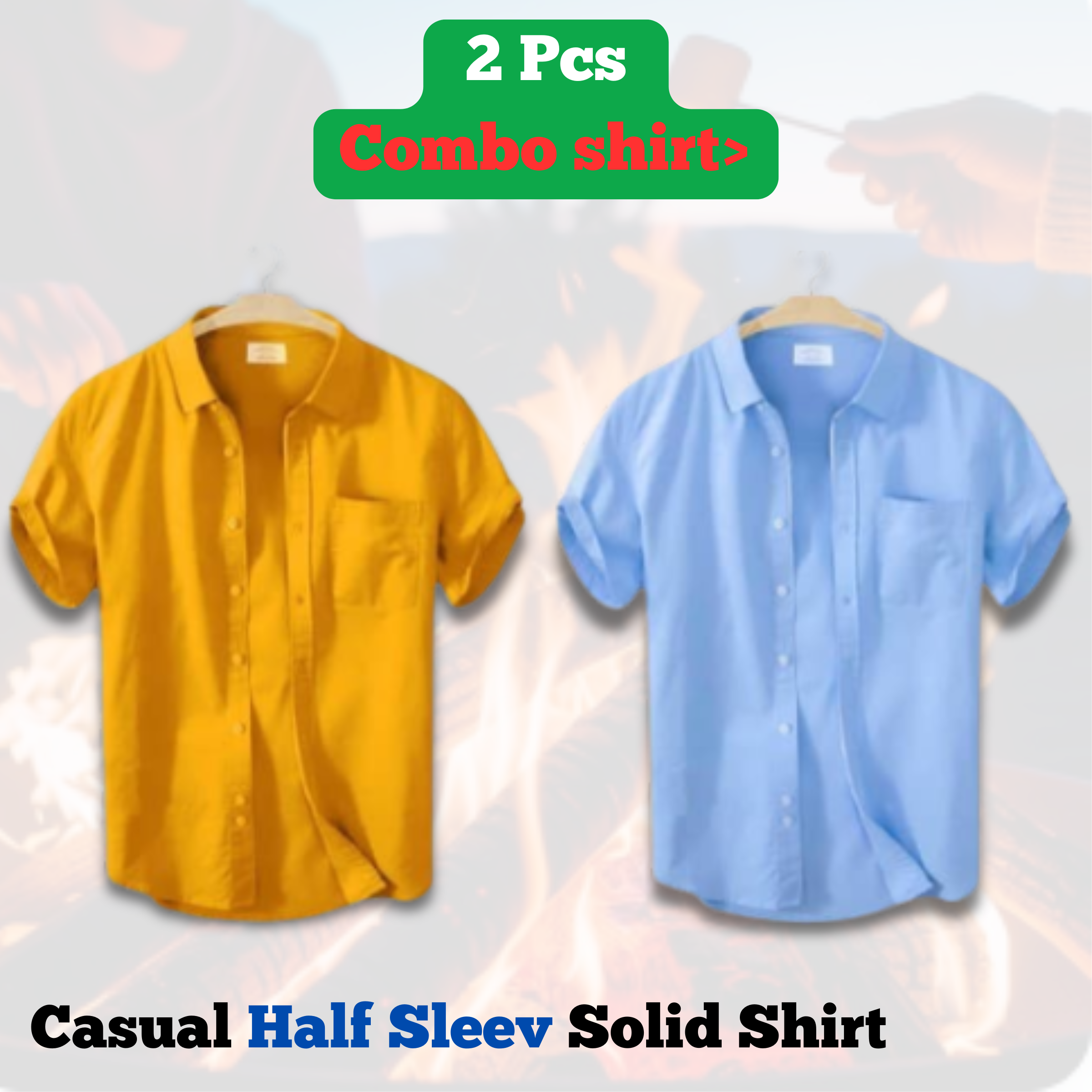 🤍💖 Pure Cotton Half Sleeve Print Shirt for Men's 🤍💖