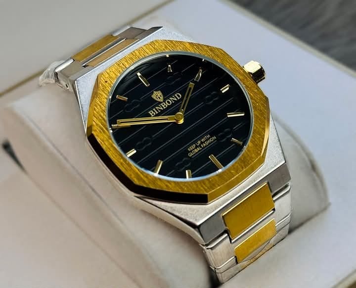 🤍💖 BINBOND 818 Stainless Steel Quartz Fashionable Premium Watch 🤍💖