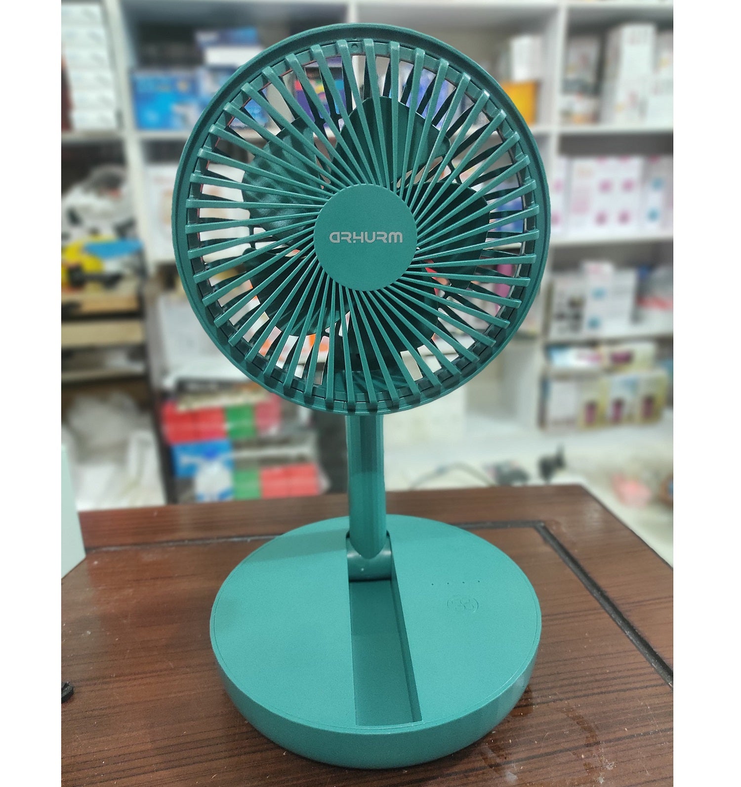 🤍💖 Rechargeable 5-inches Folding fan HCZ21 Green colour 🤍💖