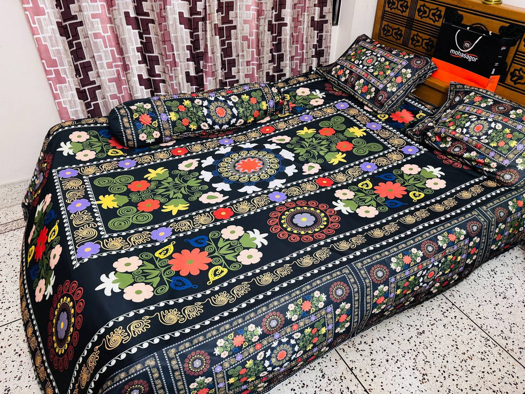🤍💖 China Premium 3D Design Bed Sheet 🤍💖
