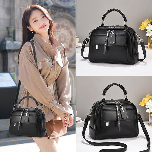 🤍💖 High end ladies' handbag multi-layer large capacity commuting bag (Brown) 🤍💖