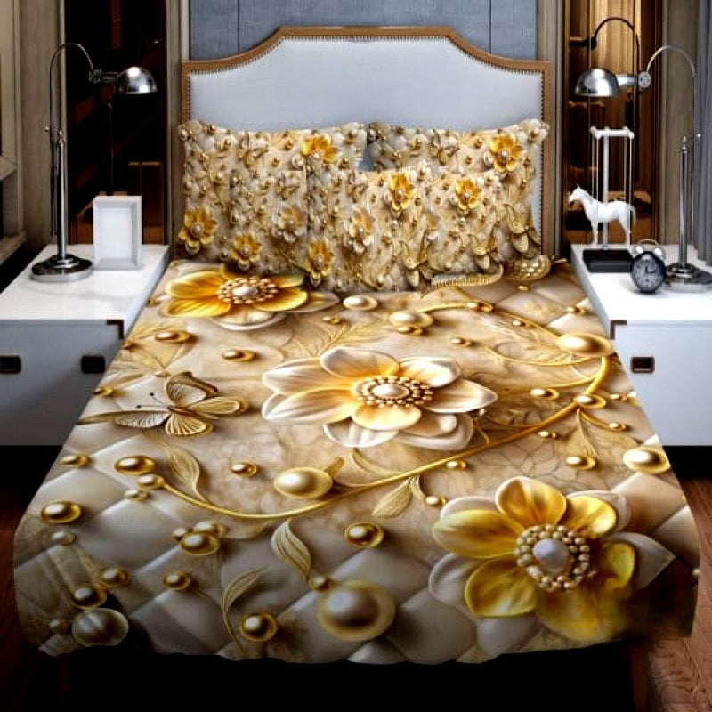 🤍💖 China Premium 3D Design Bed Sheet 🤍💖