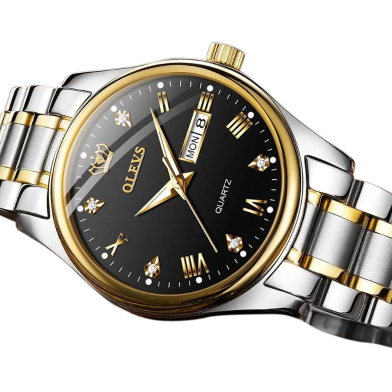 🤍💖 Olevs 5563 CHAIN WATCH –(Black Dial) For Men 🤍💖
