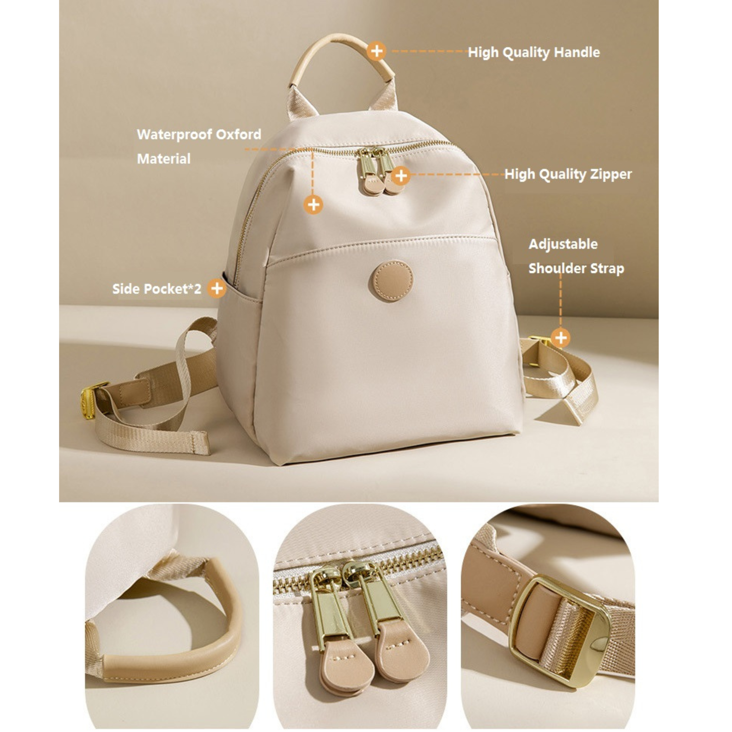 🤍💖 2025 New Hot Women's Backpacks Designer High Quality Soft Nylon Simple Fashion Bag (Shada) 🤍💖