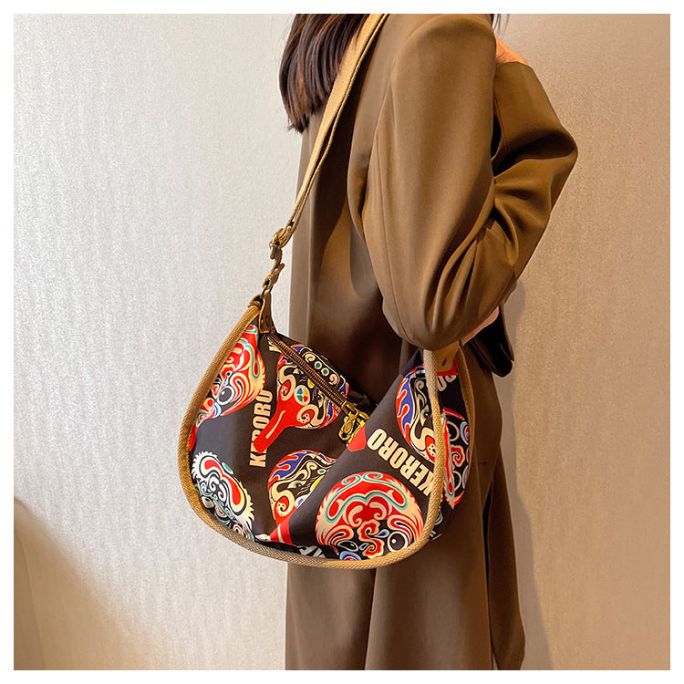 🤍💖 Messenger Shoulder Tide Bag (Black Brown Color) 🤍💖