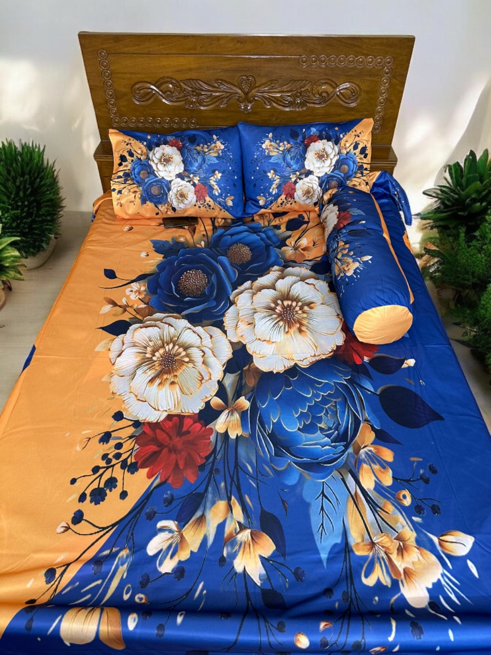 🤍💖 China Premium 3D Design Bed Sheet 🤍💖