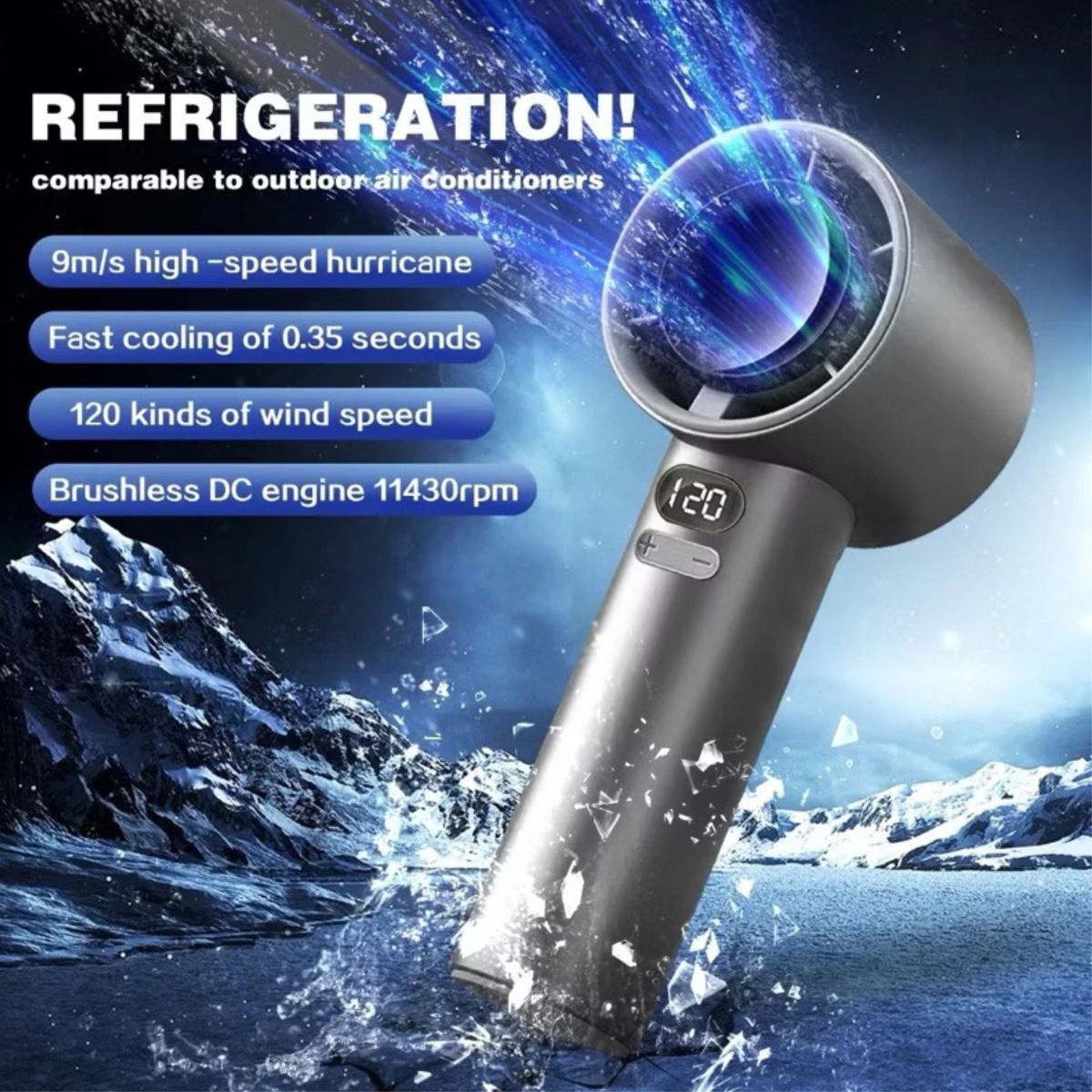 🤍💖 JM11 Handheld Fan Portable Bladeless Mini Fan rechargeable 🤍💖