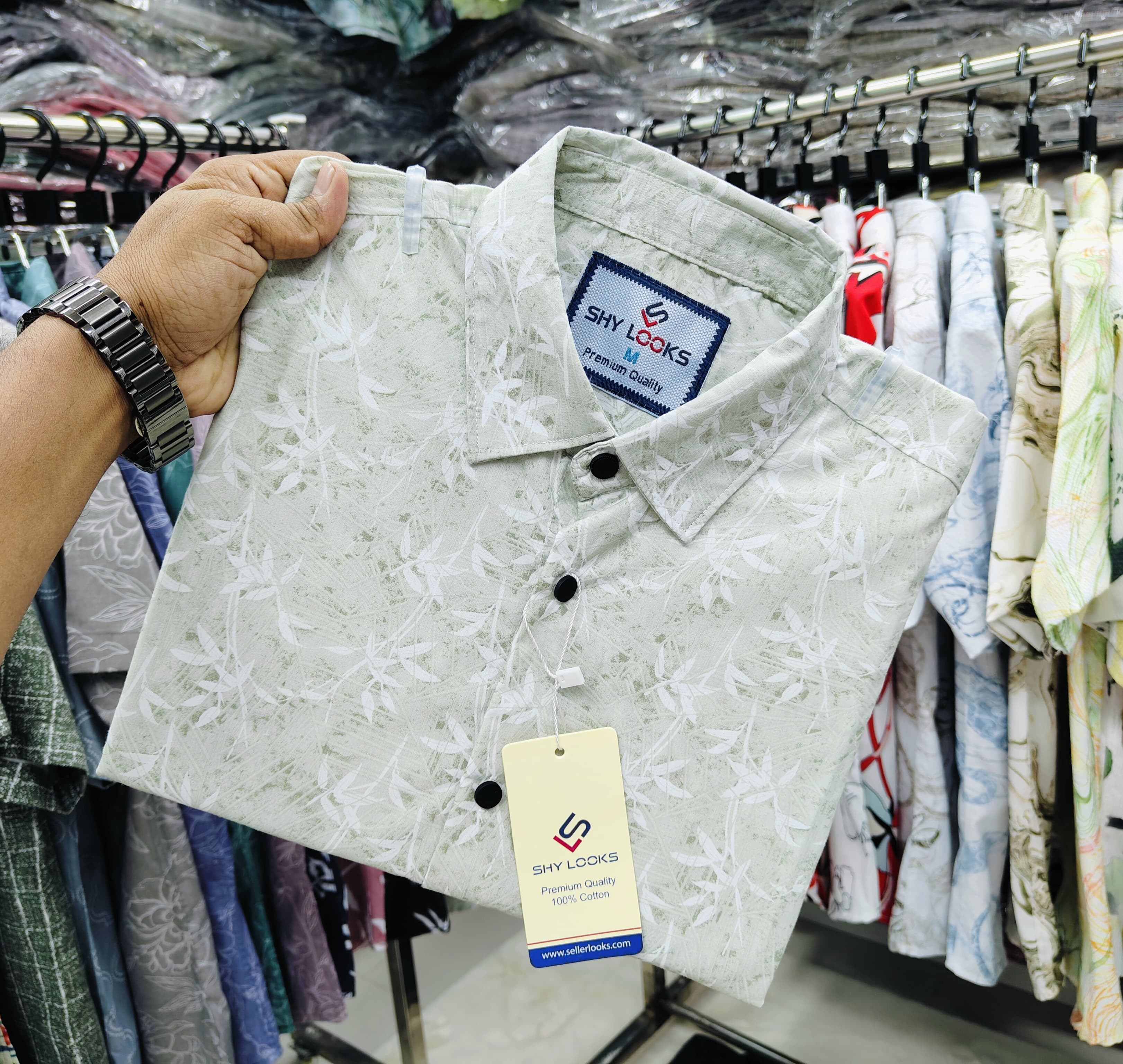 🤍💖Pure Cotton full Sleeve Print Shirt for Men's 🤍💖