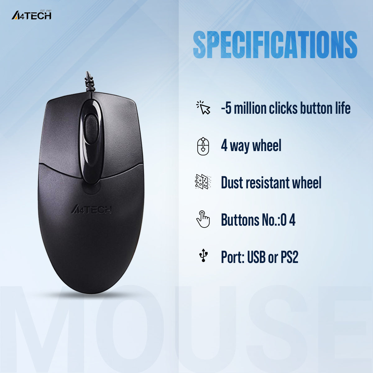 🤍💖 A4tech OP-720 Wired Mouse 🤍💖