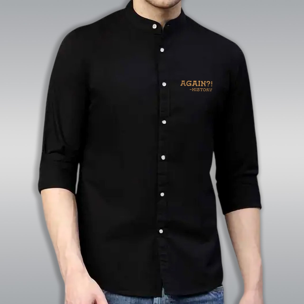 🤍💖 Premium Printed Ban Collar Shirt for Men 🤍💖
