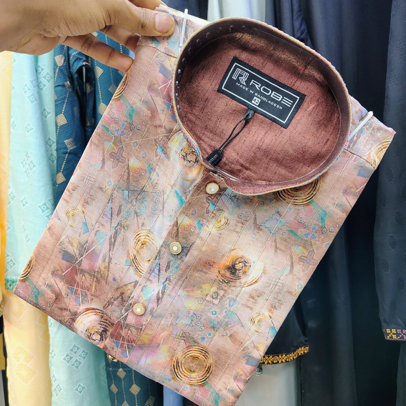 🤍💖Indian Cotton Gorgeous Karchupi Panjabi 🤍💖