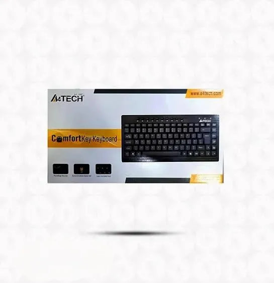 🤍💖 A4Tech KR-86 ComfortKey Ergonomic Wired Keyboard with Silent Key Design 🤍💖