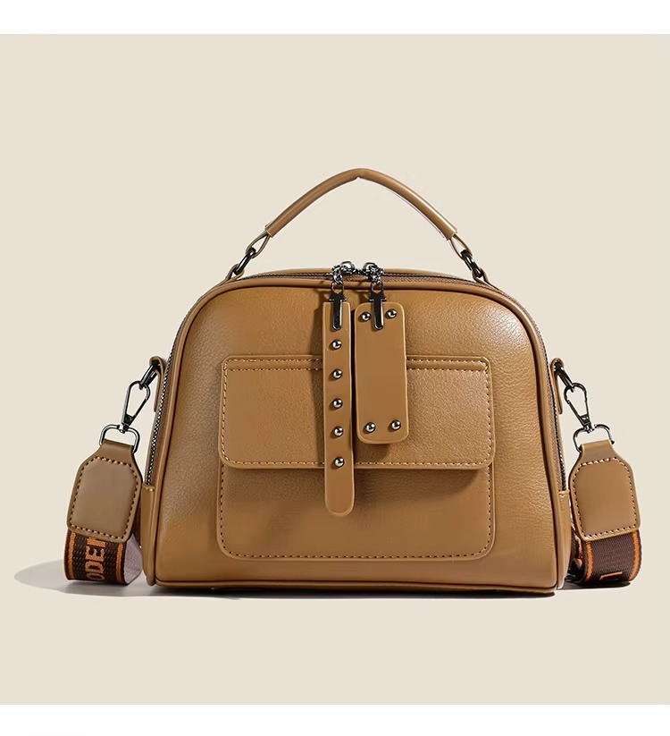 🤍💖 High end ladies' handbag multi-layer large capacity commuting bag (Brown) 🤍💖
