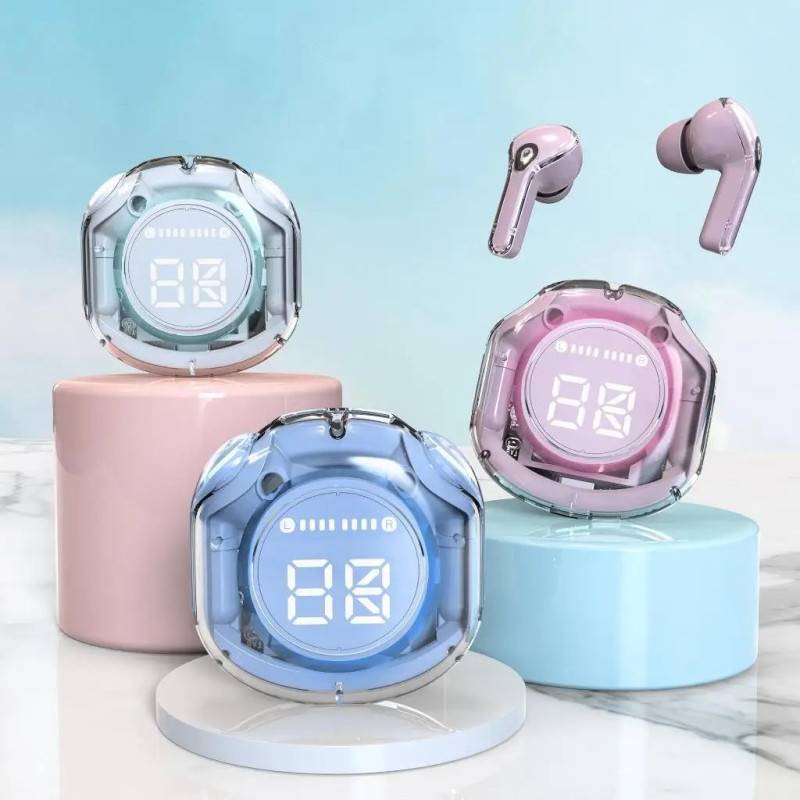 Ultrapods Pro True Wireless Earbuds with Display Transparent Design