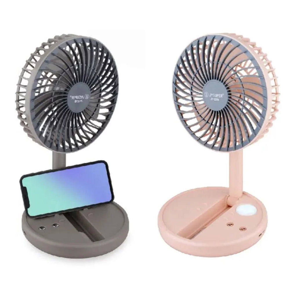 🤍💖 JY-2215 JYSUPER Professional Rechargeable Fan with LED Light 🤍💖
