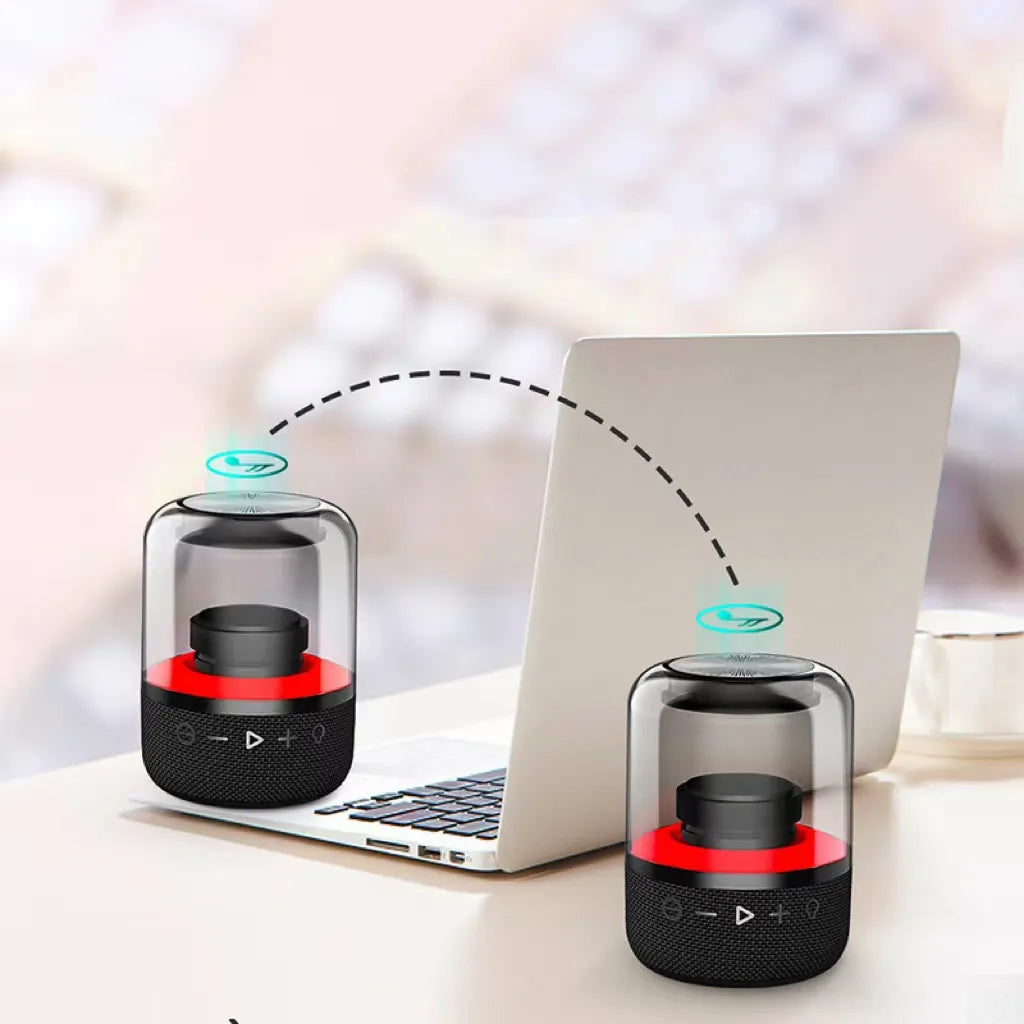 🤍💖 Wrader X808 Wireless Stereo Woofer Bass Cute Gift Astronaut Loud Portable Creative Active Bass Rgb Light Bluetooth Speaker 🤍💖