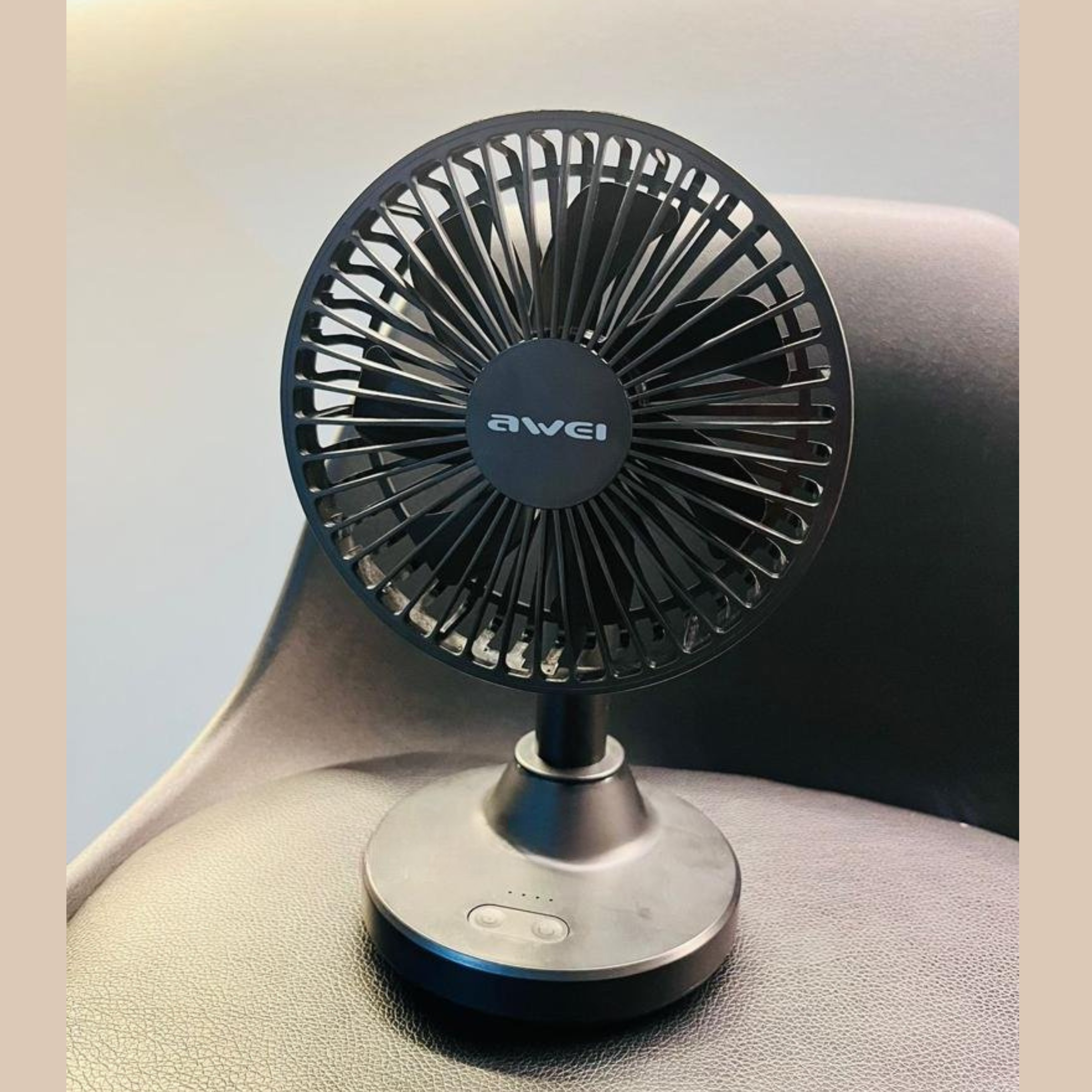 🤍💖 Awei F29 Compact Strong Wind Rechargeable Fan Desktop Silent Fan 🤍💖