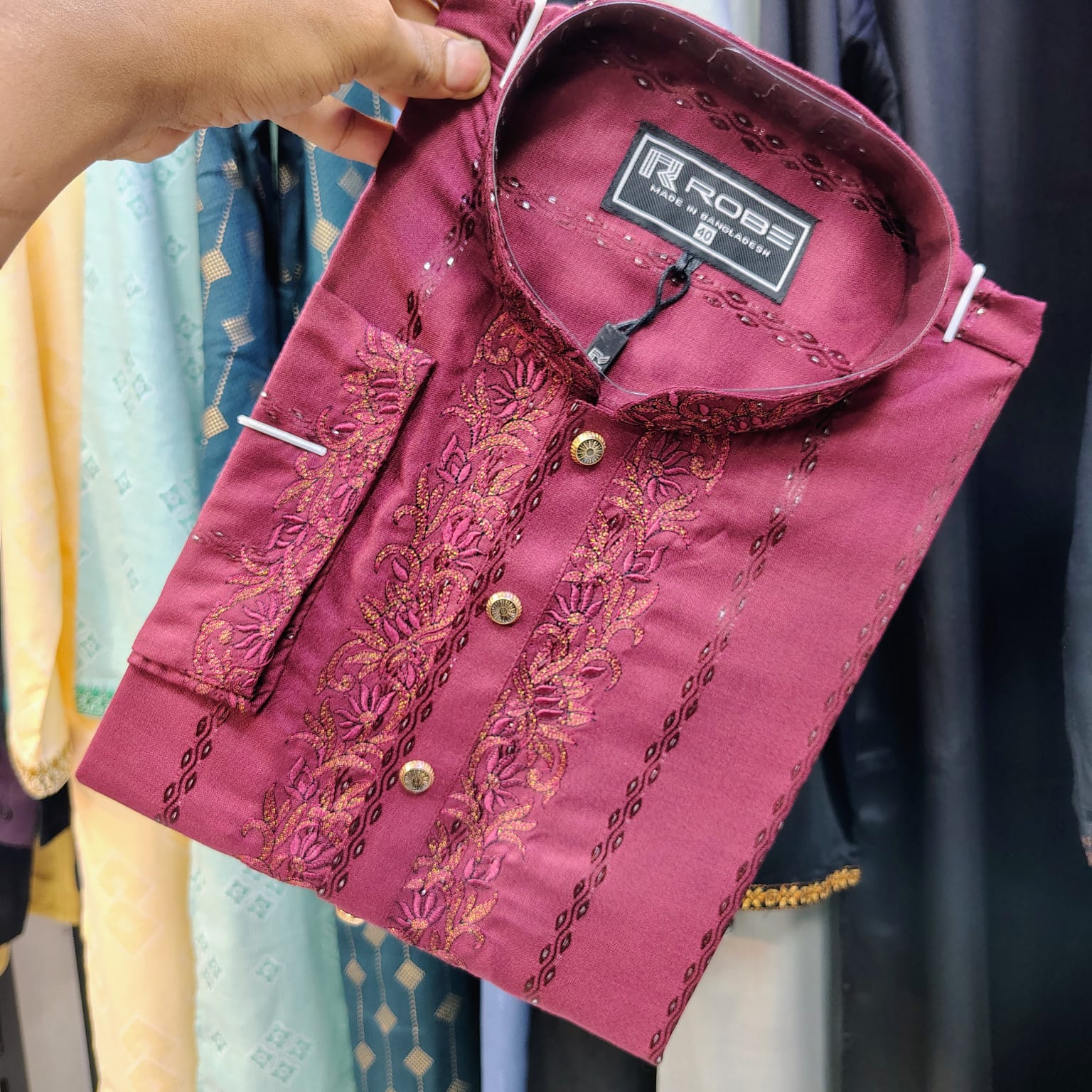 🤍💖Indian Exclusive Embroidery Panjabi 🤍💖