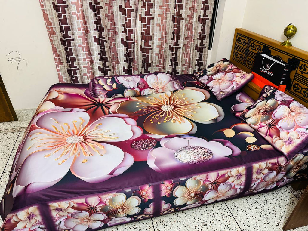 🤍💖 China Premium 3D Design Bed Sheet 🤍💖