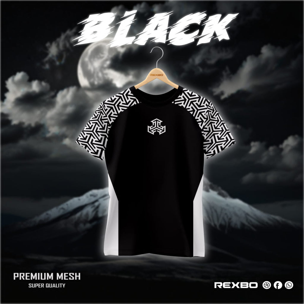 🤍💖 BLACK PREMIUM MESH টি-শার্ট 🤍💖