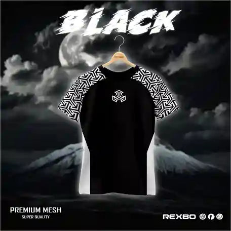 🤍💖 BLACK PREMIUM MESH টি-শার্ট 🤍💖