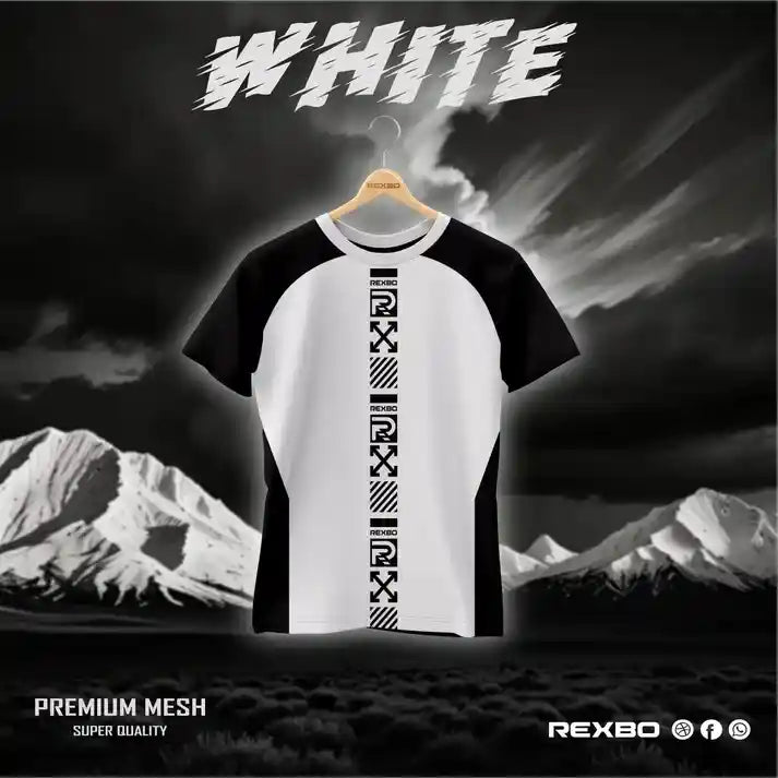 🤍💖 WHITE PREMIUM MESH টি-শার্ট 🤍💖