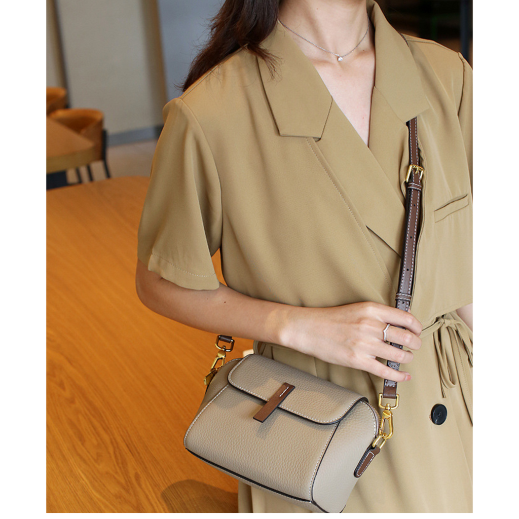 🤍💖 New PU Leather Single Shoulder Niche Light Luxury Women's Bag (Black) 🤍💖