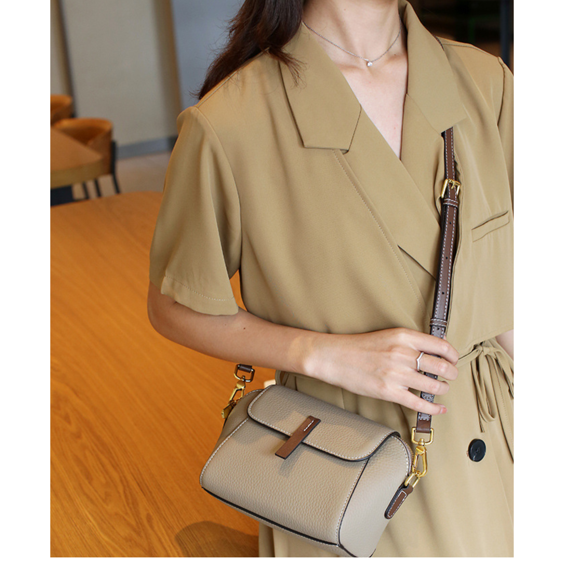 🤍💖 New PU Leather Single Shoulder Niche Light Luxury Women's Bag (Black) 🤍💖