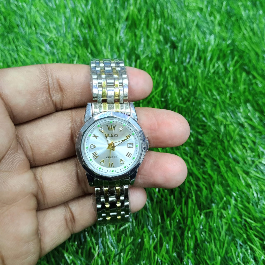 🤍💖 Butter Fly Lock OLEVS Watch for Women Silver 🤍💖