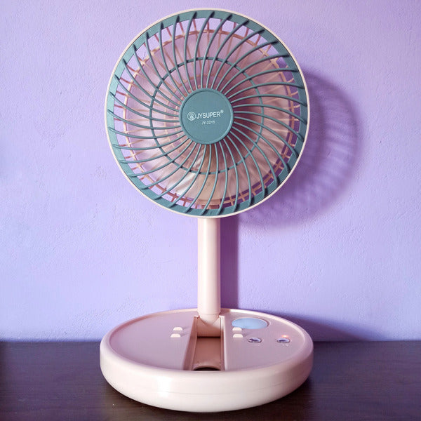 🤍💖 JY-2215 JYSUPER Professional Rechargeable Fan with LED Light 🤍💖