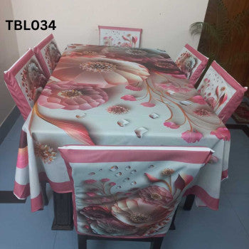 🤍💖 China Premium 3D Print Table Cloth Set 🤍💖