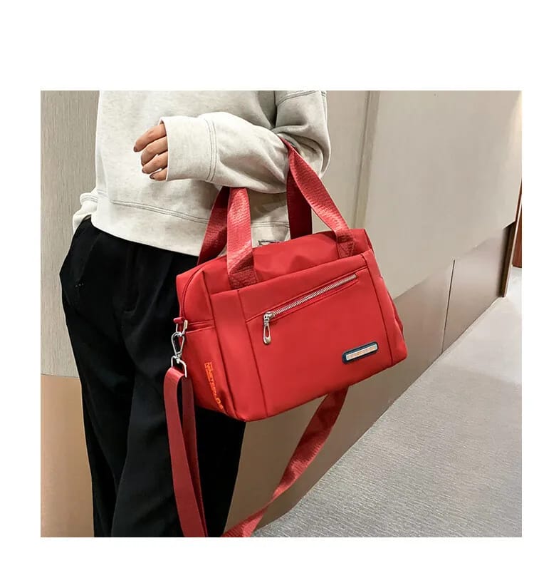 🤍💖 Luxury Bag Waterproof Nylon Shoulder Ladies Travel Crossbody (Red) 🤍💖