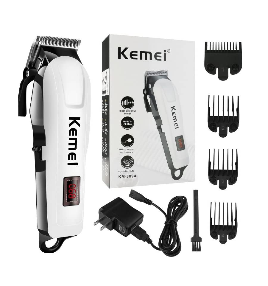🤍💖 Professionals Design Perfect Shaver And Haircut Rechargeable Beard And Moustaches Hair Machine And Trimming With Cord And Without Cordless Use km809A 🤍💖