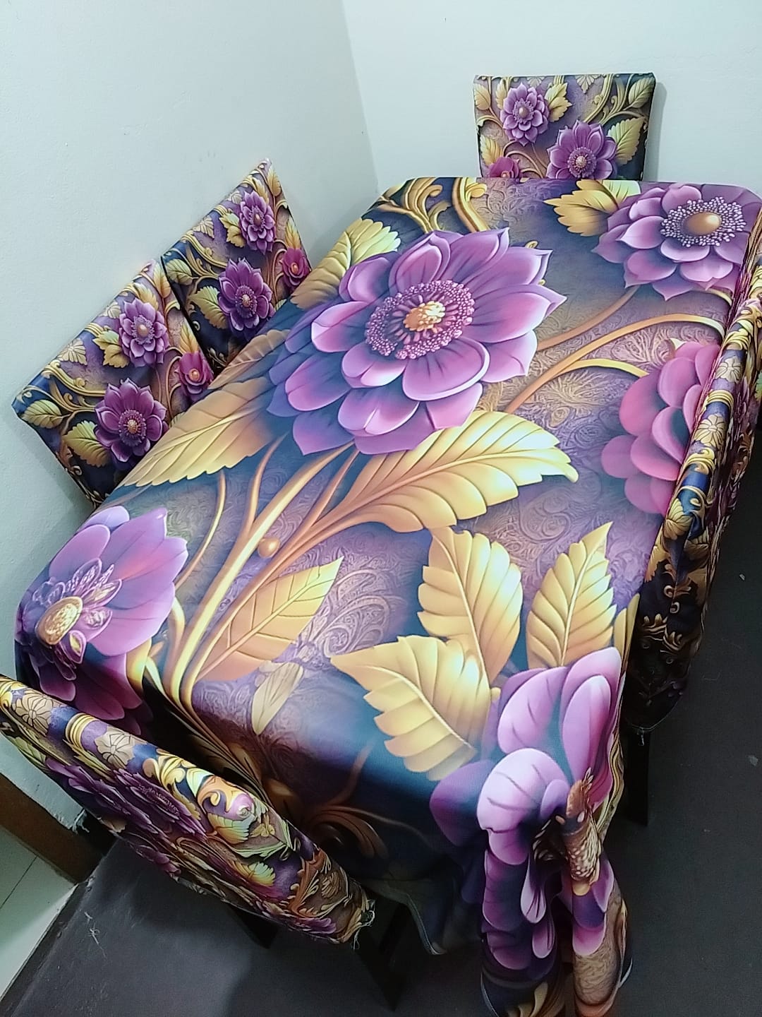 🤍💖 China Premium 3D Print Table Cloth Set 🤍💖